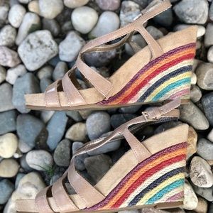 AEROSOLES Wedge Sandals. Size 6. Good condition.